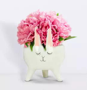 Bunny Rabbit Planter Pot for Succulents, Plants or Flowers - Picture 1 of 3
