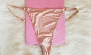 VICTORIA'S SECRET CUERDA AJUSTABLE TANGA PANTY XL BEIGE NATURAL LOVE CLOUD NUEVO CON ETIQUETAS - Imagen 1 de 12