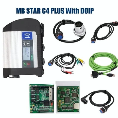 2025.09 MBSTAR C4 DOIP WIFI Diagnostic Tool MercedesBenz Car Truck SSD Fast Ship - Image 1 of 4