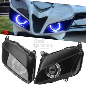 Faro ojos de ángel azul montaje completo para Honda CBR600RR (F5) ABS 2007-2012 - Imagen 1 de 24
