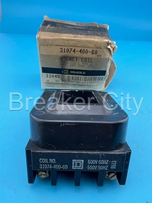 Square D 31074-400-60 Magnet Coil Size 3 600V Type SE —NEW - Image 1 of 4
