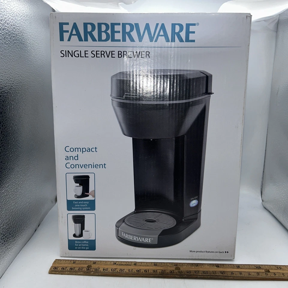 Faberware Single Server K-Cup Brewer New In Box (201615) - Image 1 of 4