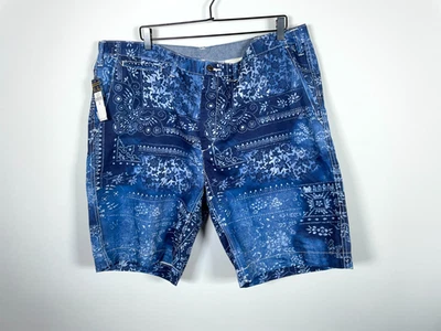 Pantalones Cortos Polo Ralph Lauren Estampado Bandana Para Hombre 42 x 10 Azul Calce Relajado Sin Usar Foto 1 de 4