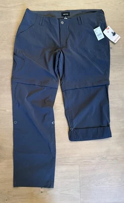 Marmot Lobo's трансформируемый туризм брюки темно стали размер 14 новый! $80 - Изображение 1 из 4
