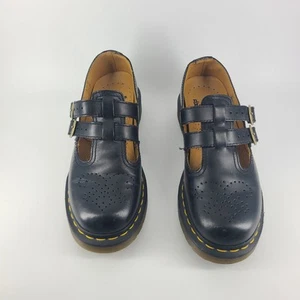 Dr. Martens 12916 Mary Jane schwarze Lederschuhe mit Doppelschnalle Damen UK5 - Bild 1 von 11