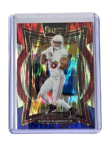 2024 Panini Select - Concourse Marvin Harrison Jr. #28 Red & Blue Prizm Shock - Bild 1 von 2