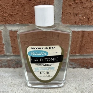 Vintage Nowland Petrolin Hair Tonic Collector Bottle 6oz New Rare - Picture 1 of 2