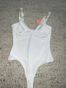 Prendas moldeadoras Body para mujer Control de abdomen Trajes corporales Cuello en V profundo Tanga Cuerpo M - Imagen 1 de 3