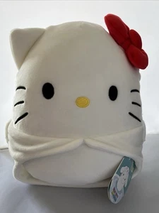Hello Kitty Sanrio 2024 Squishmallow White Hood Stuffed Plush 8” NWT Jazwares - Picture 1 of 17