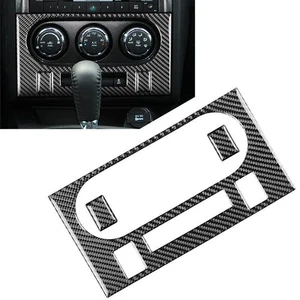 3x Carbon Fiber Air Conditioning Panel Trim Cover For Dodge Challenger 2008-2014 - Picture 1 of 9
