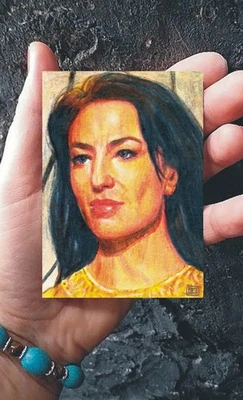 ACEO Sketch Card original drawing • Stargate SG1 • Vala Mal Doran - Image 1 of 3