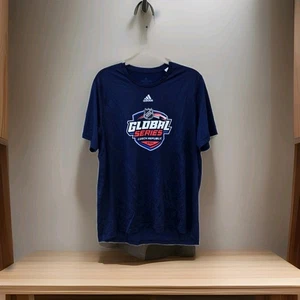 NHL Global Series Czech Republic 2022 adidas Creator Tee Mens Blue XL EUC - Picture 1 of 13
