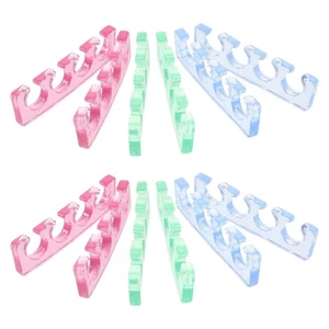 12pcs Toe Separators For Pedicure Reusable: Silicone Toe Separators Finger - Picture 1 of 12