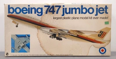 Entex 8453 1:100 Boeing 747 Jumbo Jet Kit Nuevo en Caja Foto 1 de 4