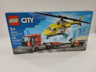 LEGO CITY: Rescue Helicopter Transport (60343) Sealed retired Box Wear  - Image 1 of 4