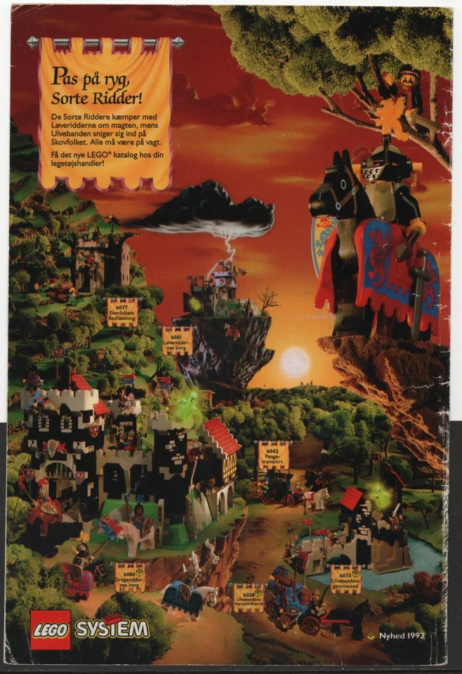 LEGO ADVERTISING INSERTS # 5-1608 # CASTLE AND KNIGHTS  # 1992 # - Image 1 of 1