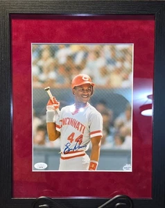 Eric Davis Cincinnati Reds 1984-1991 Signed Framed 8x10 Photo WSC 90 JSA COA - Picture 1 of 3