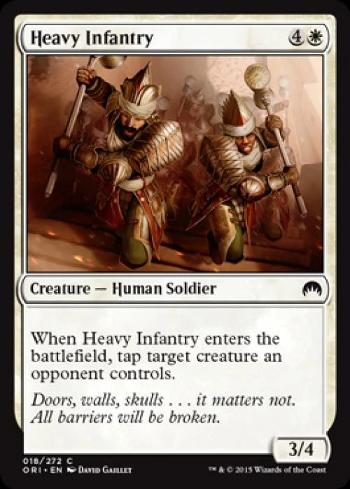 Heavy Infantry -Foil Medium Play MTG Magic Origins - Image 1 of 1