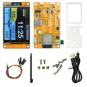 BTC Bitcoins Solo Lottery Miner 355KH/s 2.8'' Display ESP32 Development Board - Picture 1 of 24