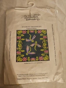 Nuovo Elizabthan Ricami Edizione Limitata Libellule Kit Ricami e Cartolina - Foto 1 di 4