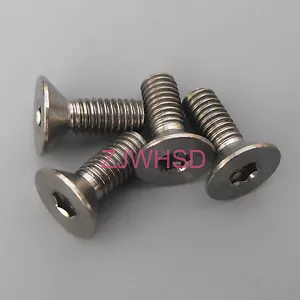 4pcs M3 x 8 Titanium Ti Screw Bolt Allen hex Socket Flat head / Aerospace Grade - Picture 1 of 2