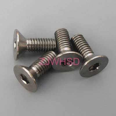 4pcs M3 x 8 Ti tanium Screw Bolt Allen hex Socket Flat head / Aerospace Grade - Image 1 of 2