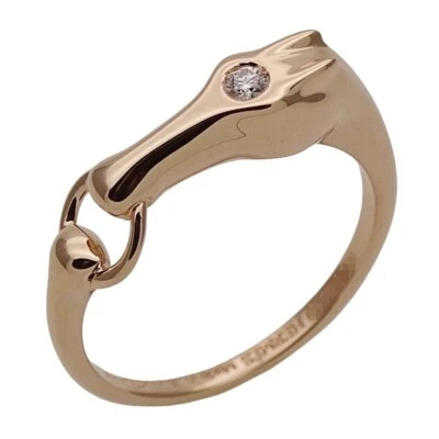 Bague Hermès HERMES pour femme, 750PG diamant galop cheval or rose... GZl19iyi - Photo 1/4