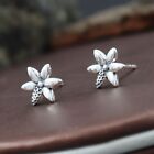 925 Sterling Silver Flower Earrings Charms For Women Wedding Cute Handmade Studs