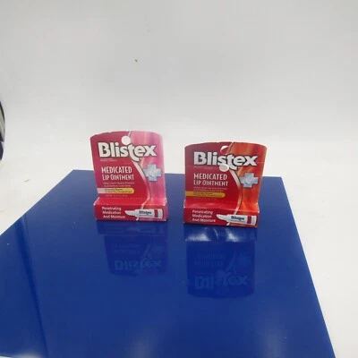 Lote de 2 ungüentos labiales medicados Blistex para sequedad y herpes labial, 0,21 oz Foto 1 de 4