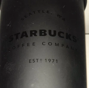 Starbucks Cold Cup Sammlerstück matt schwarz 16 Unzen Logo ohne Strohhalm - Bild 1 von 7