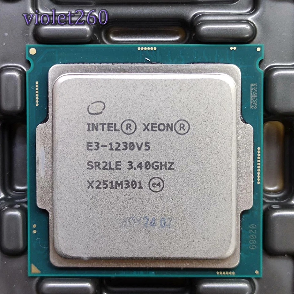 Intel Xeon E3-1230 V5  LGA 1151 CPU Processor SR2CN 4 Core 3.40GHz 8MB - Image 1 of 1