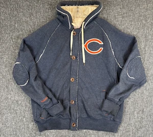 Chicago Bears Throwback Sweater Jacket Mitchell & Ness Men's 2XL NFL Football - Picture 1 of 24