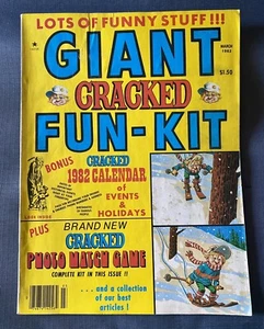 Kit de Diversión Gigante de Revista AGRIETADA de Colección Edición de marzo de 1982 Insertos Completos - Imagen 1 de 6