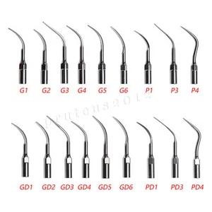 1-10* Dentista Perio Endo Scaler tip INSERTI/PUNTE PER ABLATORE EMS DTE SATELEC - Foto 1 di 41