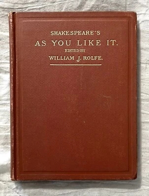1898 Shakespeare’s AS YOU LIKE IT William Rolfe - Imagem 1 de 4