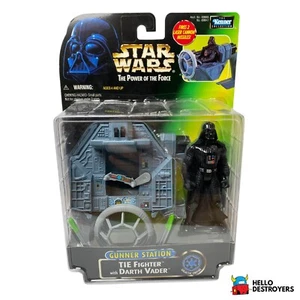 Star Wars Power Of The Force Gunner Station Tie Fighter mit Darth Vader NEU  - Bild 1 von 2