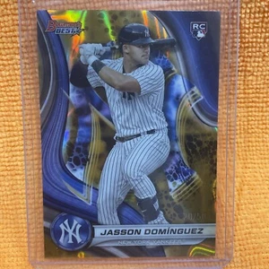 Jasson Dominguez Rookie 2024 Bowman Best #44 Gold Lava Refractor 20/50 Yankees - Picture 1 of 8