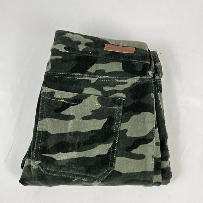 Anthropologie Pilcro Camo Corduroy Skinny Pants High Rise Womens Size 27 - Image 1 of 4