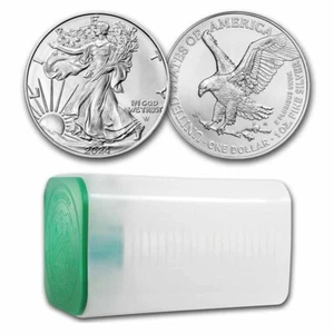 2024 1 oz American Silver Eagle $1 Coin BU (Tube of 20) - Picture 1 of 3