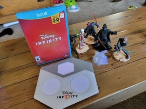 Disney Infinity WiiU Game, Portal Plus Star Wars Figures (4) and Game Crystal - Picture 1 of 7