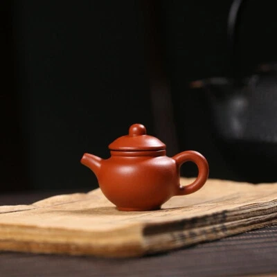 Mini Tea Pot Yixing Zisha Dahongpao Clay Tea Pet Home Decoration On Tea Tray Pot - Image 1 of 4