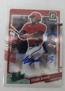 2023 Donruss Optic Elijah Green Auto! RPS-EG Washington Nationals - Bild 1 von 2