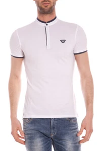 Polo Armani Jeans Polo Shirt Cotone Uomo Bianco C6M96QK 10