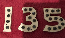 Vintage Antique Glass & Stucco House Number #1  # 3 & # 5