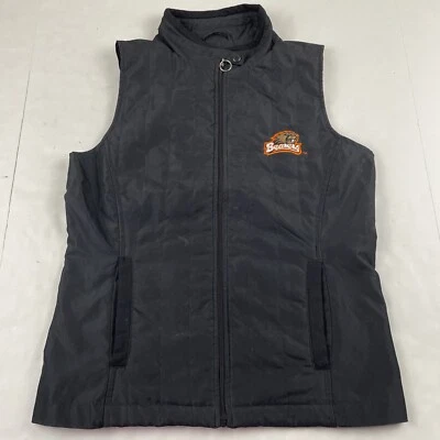 Oregon State Beavers Full Zip Vest Women’s S Black Lightweight By Antigua - Image 1 of 4