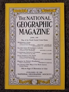 National Geographic magazine June 1948 No Map, Midshipsmen's Cruise, Luxembourg  - Imagen 1 de 2