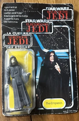 Vintage Star Wars Figure The Emperor Tri Logo Carded Unpunched - Image 1 of 4