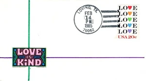 LOVING, TEXAS ANNULLO 1985 FDC12452 - Foto 1 di 1