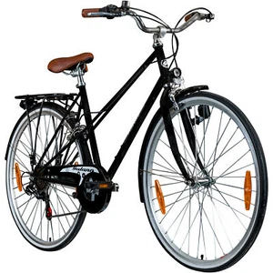 Damenfahrrad 28" 6Gang Fahrrad Hollandrad Cityrad Bike Galano Florenz black 48cm - Bild 1 von 22