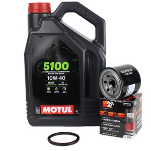 Ölwechselset Öl K&N Ölfilter Motul 5100 10w40 Für: Suzuki GSF 600 / S Bandit - Bild 1 von 9